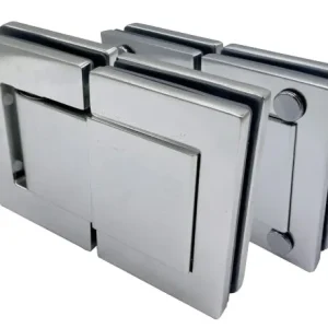 Bisagra doble vidrio  H2206A C/ Retención y Alineación HIDROBI A-M- MARK III