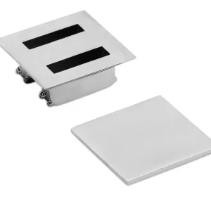 Cerradero doble rectangular para empotrar en suelo “4002”