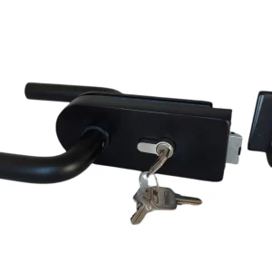 Cerradura manilla + cerradero a vidrio ADT-C504