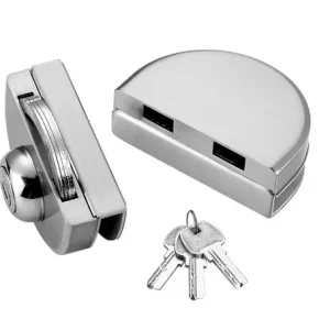 Cerradura con gancho ECO + Cerradero a vidrio ADT-C526