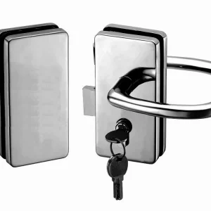 Cerradura doble manilla + cerradero a vidrio ADT-C503