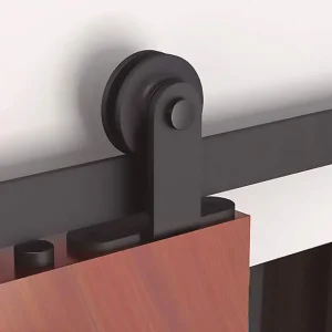 Guía corredera de acero negro RUSTIC TOP