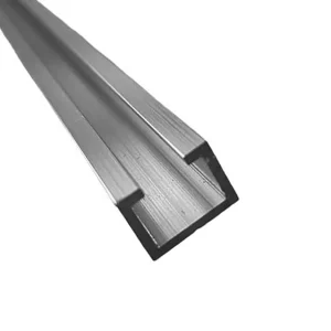 Kit perfil aluminio imantado + burlete – vidrio 6-8 –