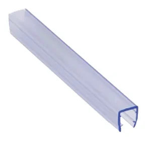 Barra burlete canto protección “U” -vidrio 10mm-