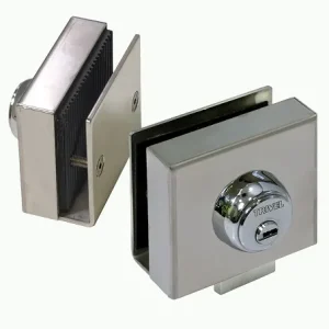 Cerradura suelo fija a vidrio. Llave 5 puntos seguridad “1013F/1-1013/1V12”