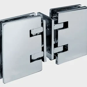 Bisagra doble mismo plano con vidrio central 367S y 367SV12