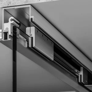 Guía corredera para puertas de vidrio Eleva 800