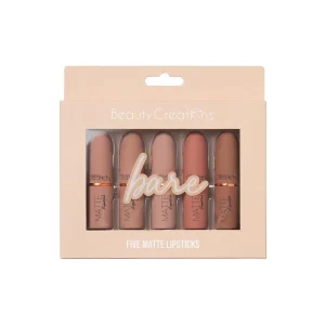 “BARE” Five Piece Set de Labiales Mate
